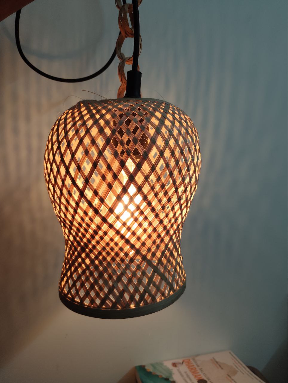 Bamboo Hanging Lamp set