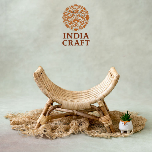 Cane Chair for Newborns: Sitter & Baby Photography Photoshoot Prop