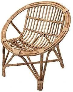 INDIA CRAFT Bamboo Cane Chairs For Living Room With Cushion